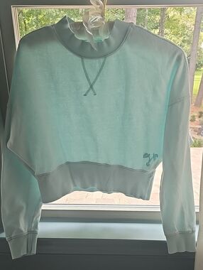 Women’s Cropped Crewneck Sweatshirt -  Kai ALOHA Mint
